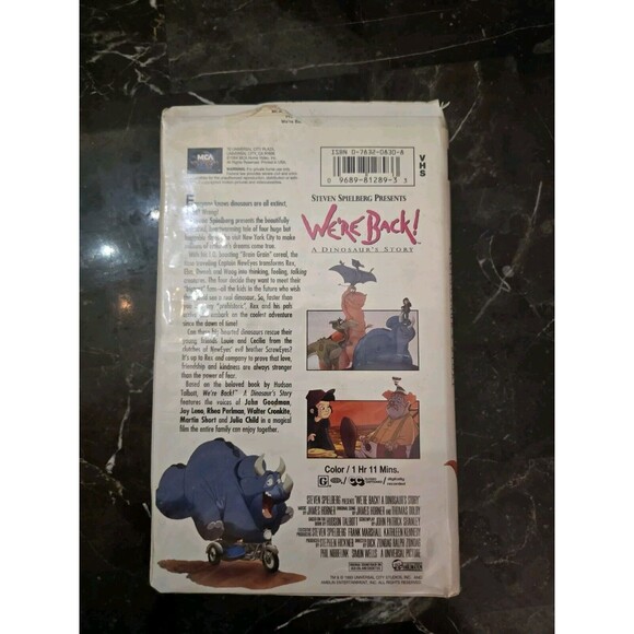 Were Back!  A Dinosaurs Story VHS 1993 Clamshell Case Nostalgic 90s Family Movie - Picture 2 of 15